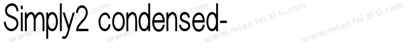 Simply2 condensed字体转换